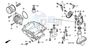 CBF600N9 UK - (E / MKH) drawing OIL PAN/OIL PUMP