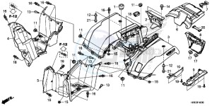 TRX500FM6H Europe Direct - (ED) drawing REAR FENDER