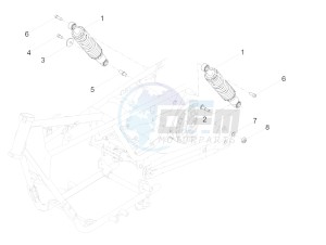 V7 III Anniversario 750 e4 (EMEA) drawing Shock absorber