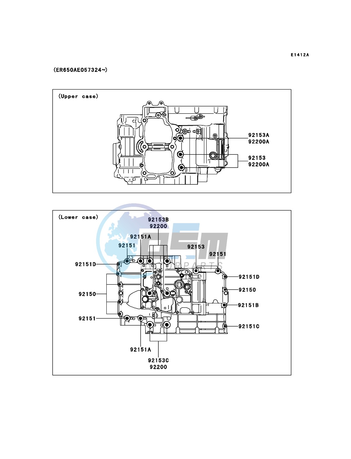 Crankcase Bolt Pattern