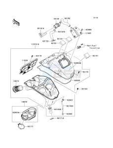 ER 650 A [ER-6N (AUSTRALIAN] (A6F-A8F) A6F drawing AIR CLEANER