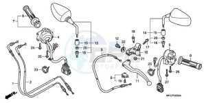 CB600FA9 Spain - (SP / ABS) drawing HANDLE LEVER/SWITCH/ CABLE