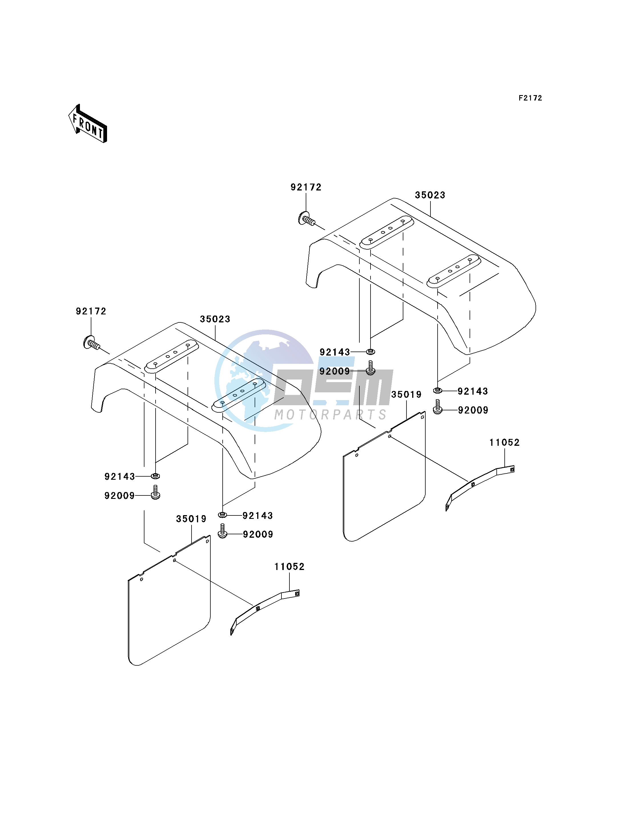 REAR FENDER-- S- -