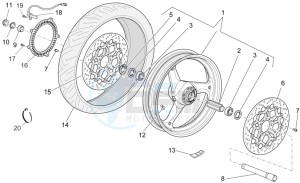 1200 Sport 8V drawing Front wheel