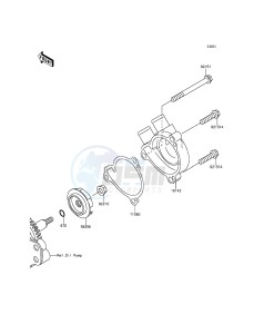 KLX250 KLX250SEF XX (EU ME A(FRICA) drawing Water Pump