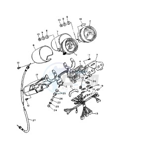 XV VIRAGO 1100 11000 drawing METER