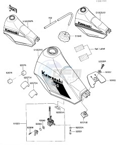 KL 250 D [KLR250] (D4-D6) [KLR250] drawing FUEL TANK