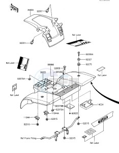 KXT 250 B [TECATE] (B1) [TECATE] drawing FENDERS