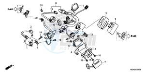 CRF450RF CRF450R Europe Direct - (ED) drawing WIRE HARNESS