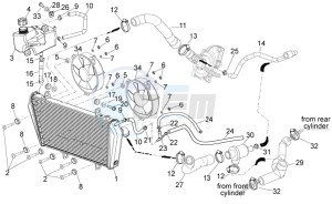 Dorsoduro 1200 (EMEA, APAC, NAFTA) (CND, EU, K, RU, USA, V) drawing Cooling system