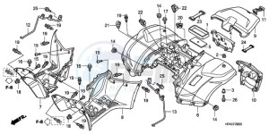 TRX420FE9 Australia - (U / 4WD) drawing REAR FENDER