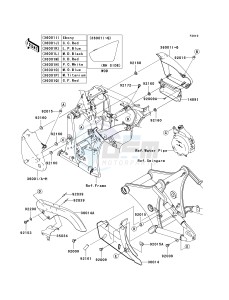 VN 900 D[VULCAN 900 CLASSIC LT] (6F-9F) D9F drawing SIDE COVERS_CHAIN COVER