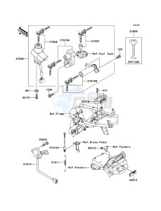 ZRX1200R ZR1200-A5H FR GB XX (EU ME A(FRICA) drawing Ignition Switch