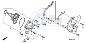 CBR1000RRA Australia - (U) drawing WATER PUMP