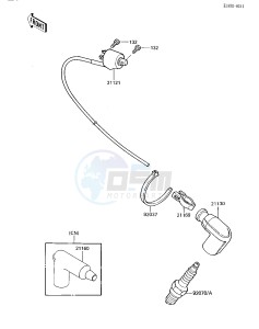 KX 125 E [KX125] (E1) [KX125] drawing IGNITION COIL