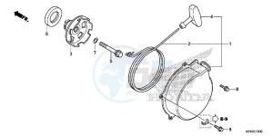 TRX420TMD TRX420 Europe Direct - (ED) drawing RECOIL STARTER