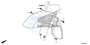 FES125AC drawing FRONT FENDER