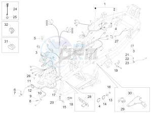 MP3 500 LT Sport drawing Main cable harness