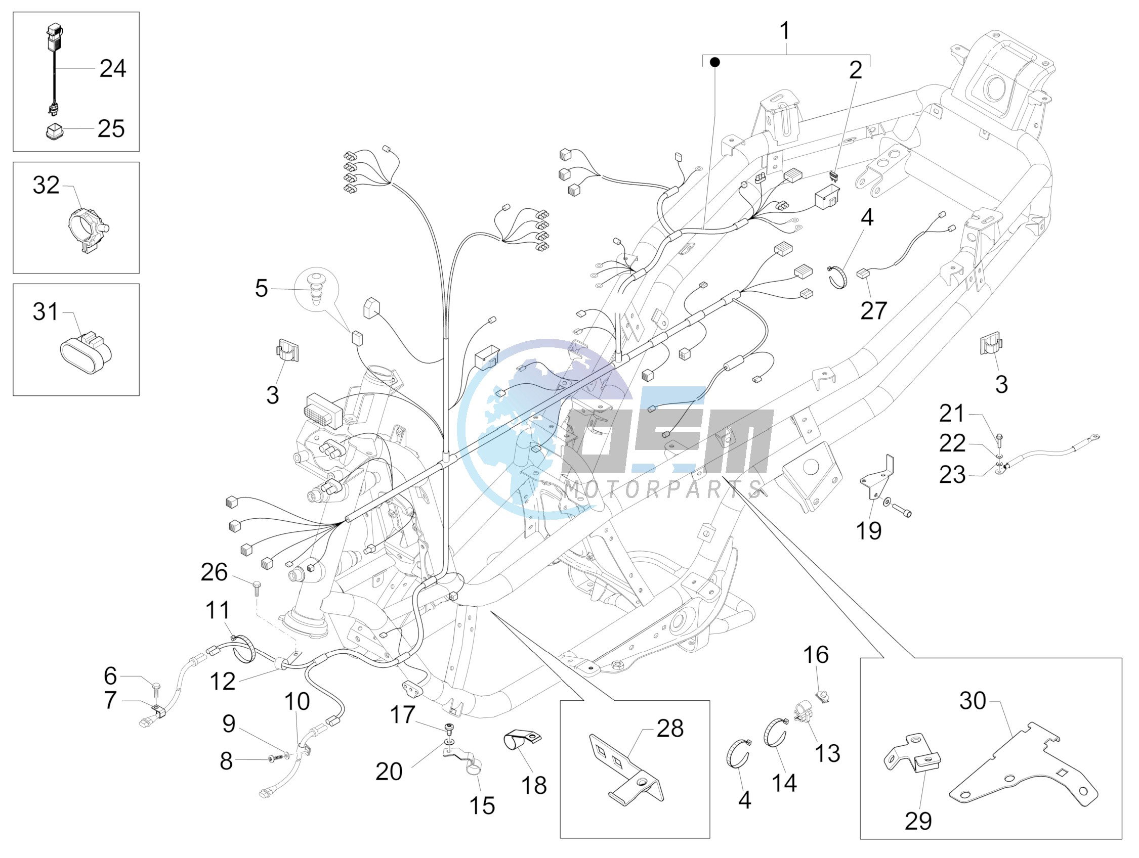 Main cable harness