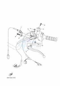 YFM450FWBD KODIAK 450 EPS (BEYK) drawing HANDLE SWITCH & LEVER