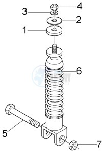 LX 150 USA drawing Rear Damper