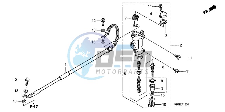 RR. BRAKE MASTER CYLINDER