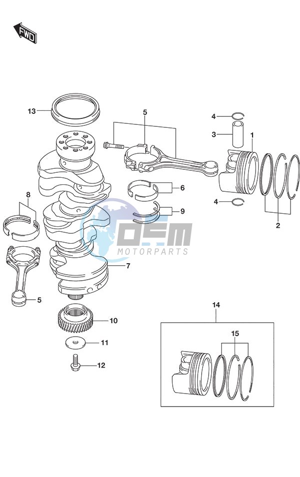 Crankshaft (DF 250S)