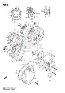 GSX1300R (E2) Hayabusa drawing CRANKCASE COVER