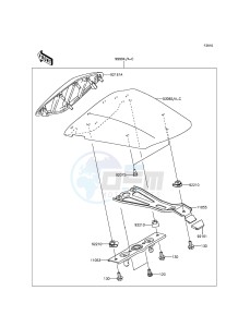 NINJA_ZX-6R_ABS ZX636FEF FR GB XX (EU ME A(FRICA) drawing Accessory(Single Seat Cover)