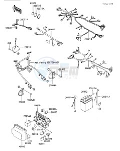 ZX 750 A [GPZ 750] (A1-A2) [GPZ 750] drawing CHASSIS ELECTRICAL EQUIPMENT