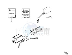 NRG EXTREME 50 drawing Rear master cylinder