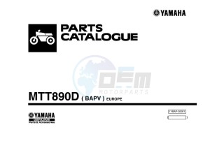 TRACER 9 GT MTT890D (BAPV) drawing Infopage-1