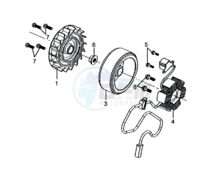 MIO 50 45KMH drawing MAGNETO / FLYWHEEL