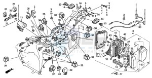 GL1500SE GOLDWING SE drawing WIRE HARNESS