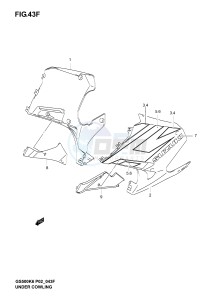 GS500 (P19) drawing UNDER COWLING  (GS500FK5 FUK5)