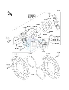 VN 2000 J [VULCAN 2000 CLASSIC LT] (8F-9F) J8F drawing FRONT BRAKE