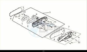 JOYRIDE S 125 (LF12W4-EU) (M1) drawing L. CRANK CASE COVER