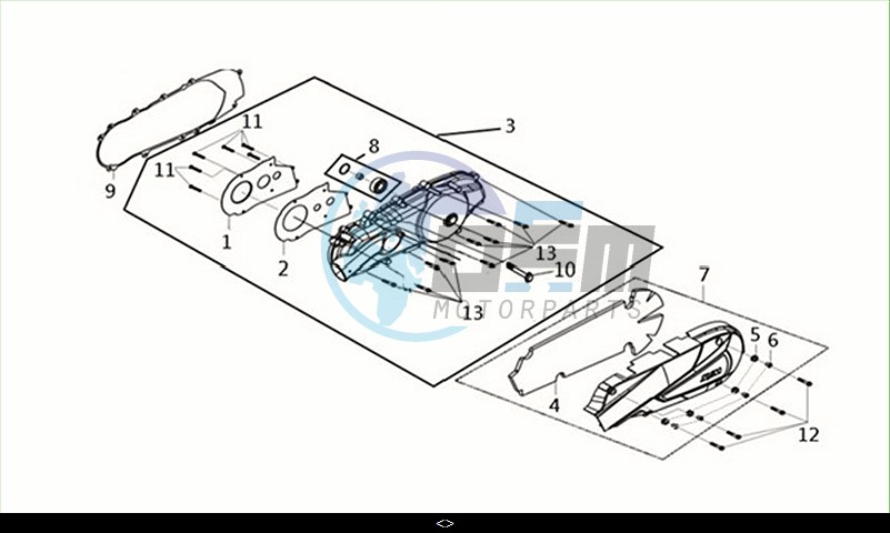 L. CRANK CASE COVER