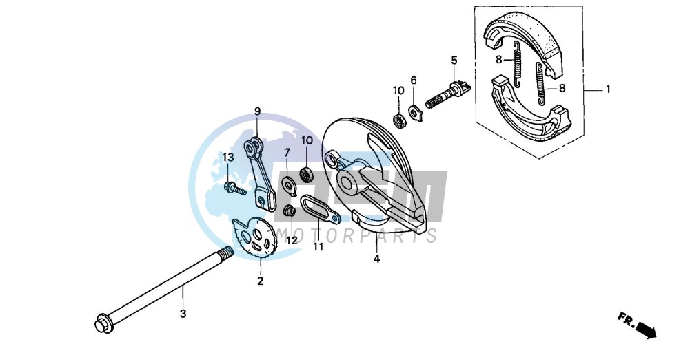 REAR BRAKE PANEL