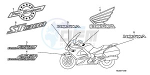 ST13009 France - (F / CMF MME) drawing MARK