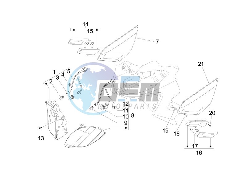 Head lamp - Turn signal lamps