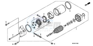 ST1300A9 UK - (E / ABS MKH MME) drawing STARTING MOTOR