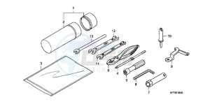 TRX420FPAC TRX420 ED drawing TOOLS