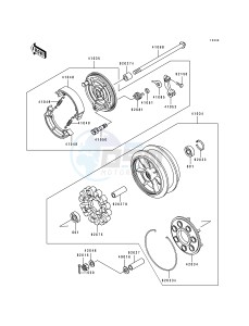 ZL 600 B [ELIMINATOR 600] (B2-B3) [ELIMINATOR 600] drawing REAR WHEEL_CHAIN