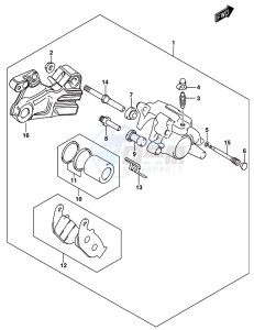 GSX-R125 drawing REAR CALIPER