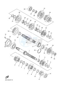 YZF-R6 600 R6 (2CXH) drawing TRANSMISSION