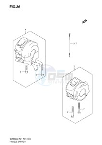 Inazuma GW250 drawing HANDLE SWITCH