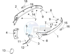 GT 250 ie 60 deg USA drawing Side cover - Spoiler