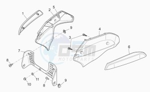 Breva V 850 IE IE drawing Front body - duct