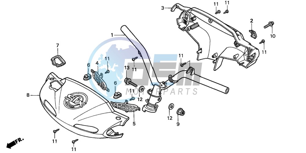 STEERING HANDLE/ HANDLE COVER (1)